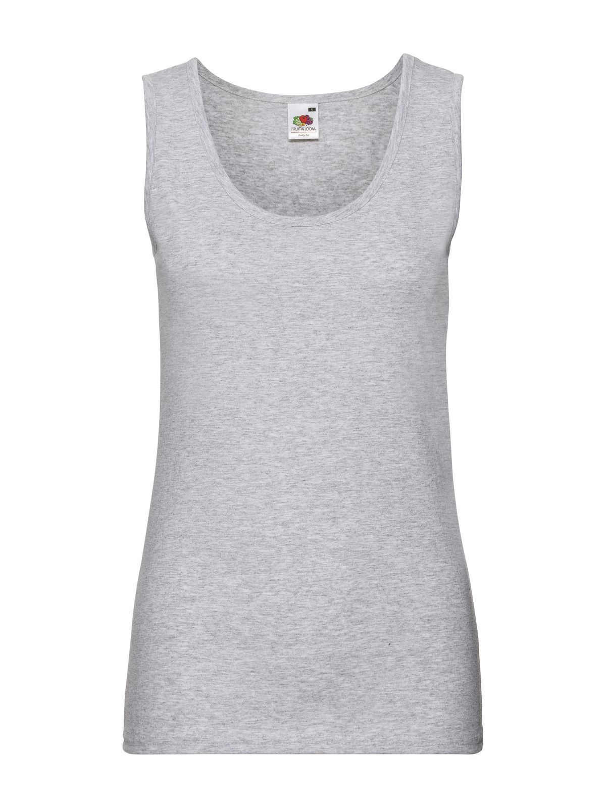 CANOTTA LADIES VALUEWEIGHT ATHLETIC VEST - FRUIT OF THE LOOMGrigio Melange