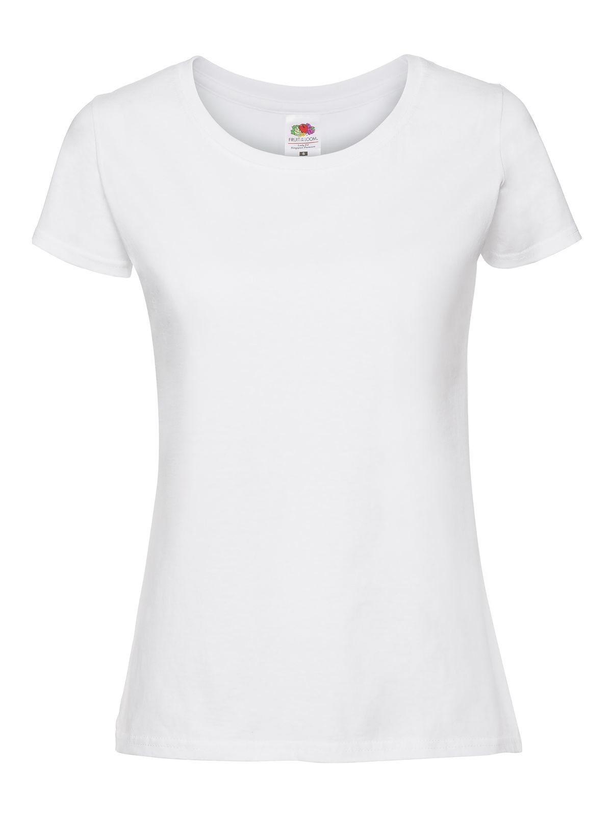 T-SHIRT LADIES ICONIC 195 T - FRUIT OF THE LOOMBianco