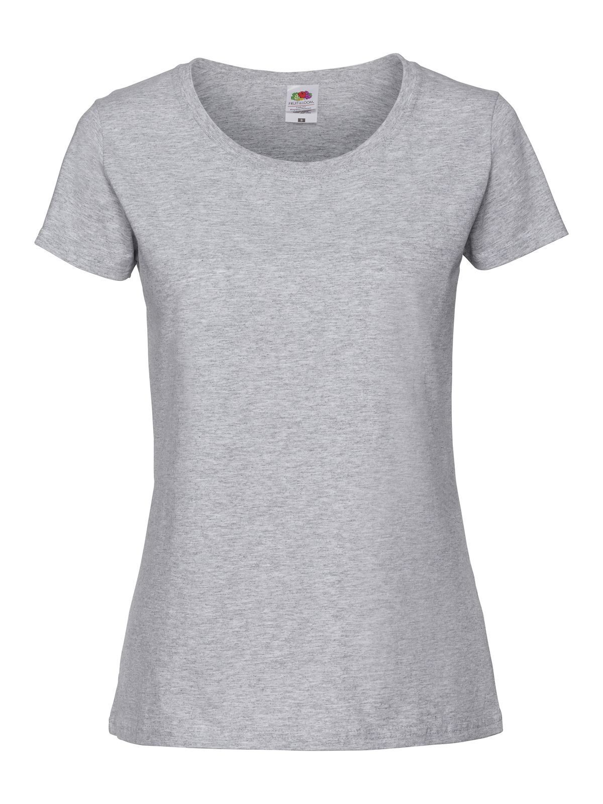 T-SHIRT LADIES ICONIC 195 T - FRUIT OF THE LOOMGrigio Melange