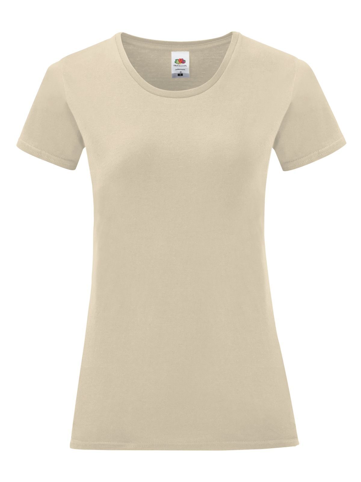 T-SHIRT LADIES ICONIC 150 T - FRUIT OF THE LOOMBeige