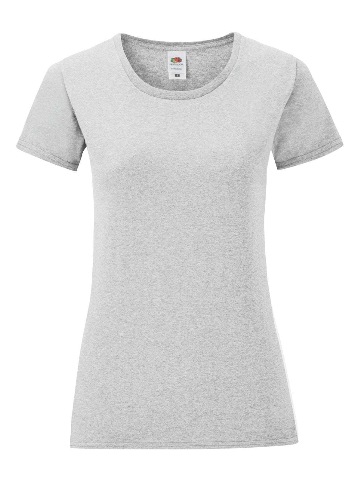 T-SHIRT LADIES ICONIC 150 T - FRUIT OF THE LOOMGrigio Melange