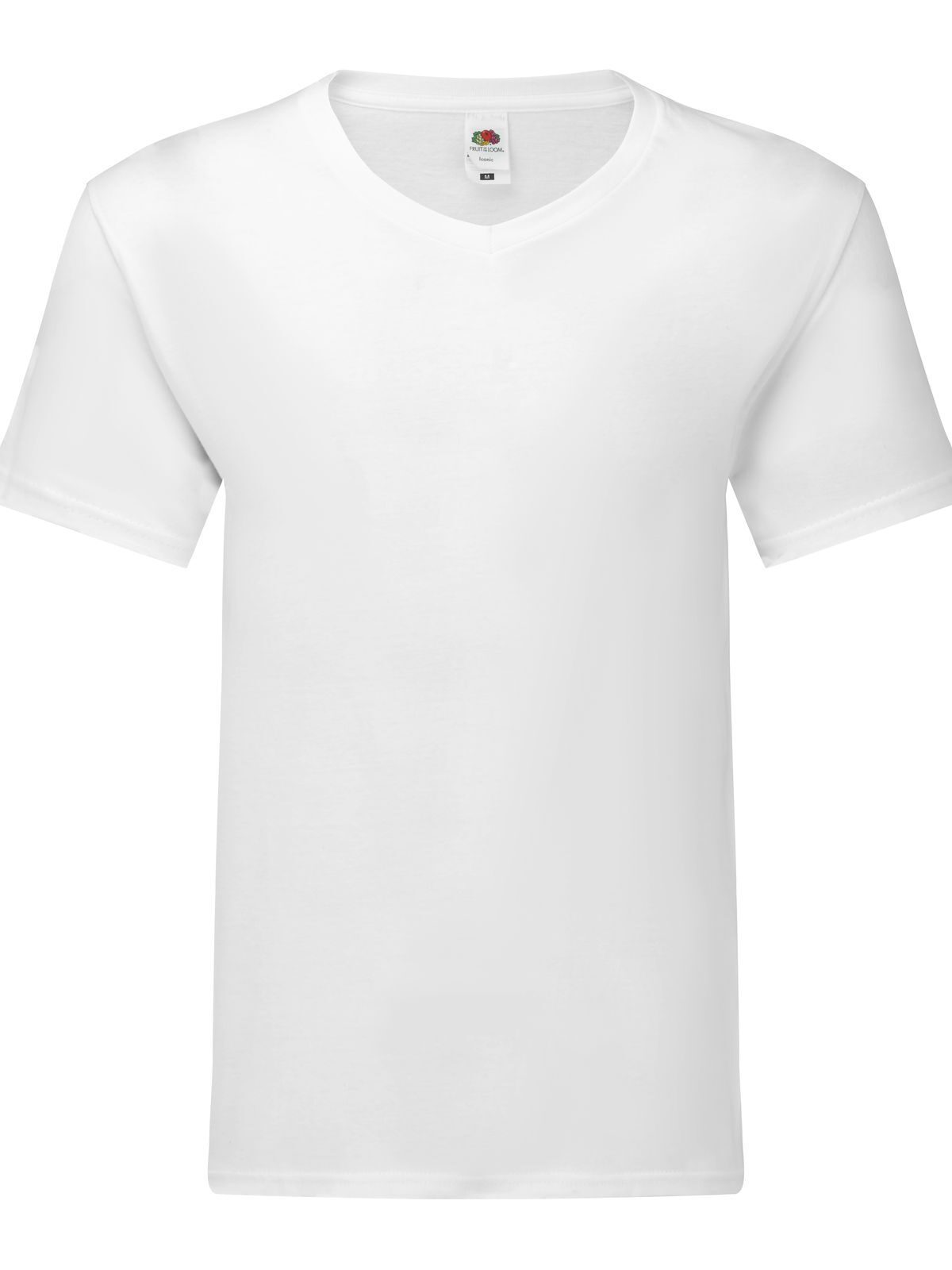 T-SHIRT ICONIC 150 V-NECK T - FRUIT OF THE LOOMBianco