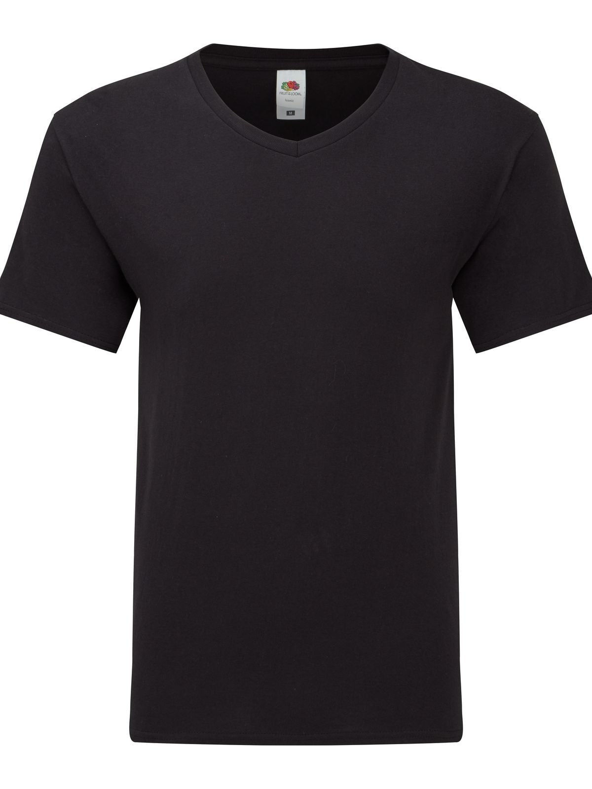 T-SHIRT ICONIC 150 V-NECK T - FRUIT OF THE LOOMNero