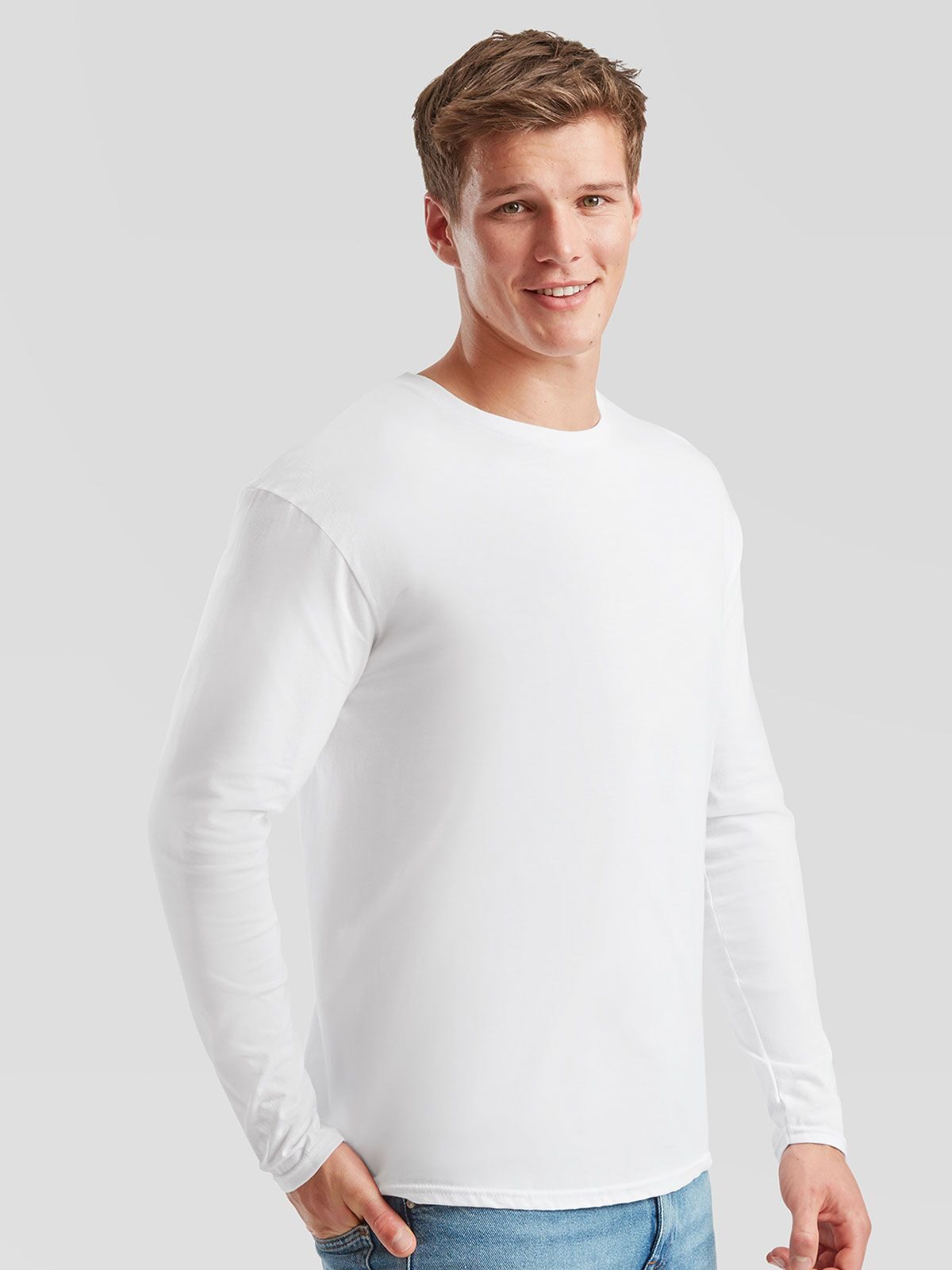 T-SHIRT ICONIC 150 LONG SLEEVE T - FRUIT OF THE LOOM laterale
