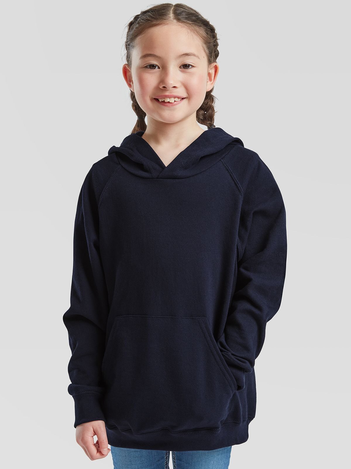 FELPA KIDS LIGHTWEIGHT HOODED SWEAT - FRUIT OF THE LOOM fronte