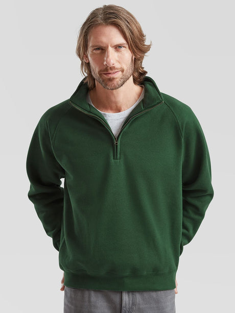 FELPA PREMIUM ZIP NECK SWEAT - FRUIT OF THE LOOM fronte