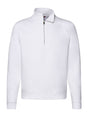FELPA PREMIUM ZIP NECK SWEAT - FRUIT OF THE LOOMBianco