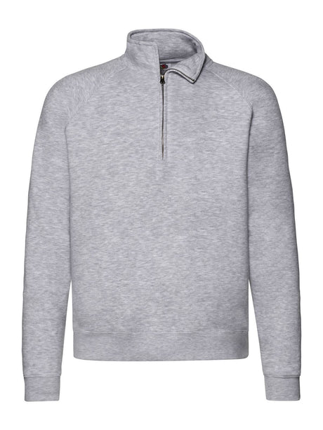 FELPA PREMIUM ZIP NECK SWEAT - FRUIT OF THE LOOMGrigio Melange