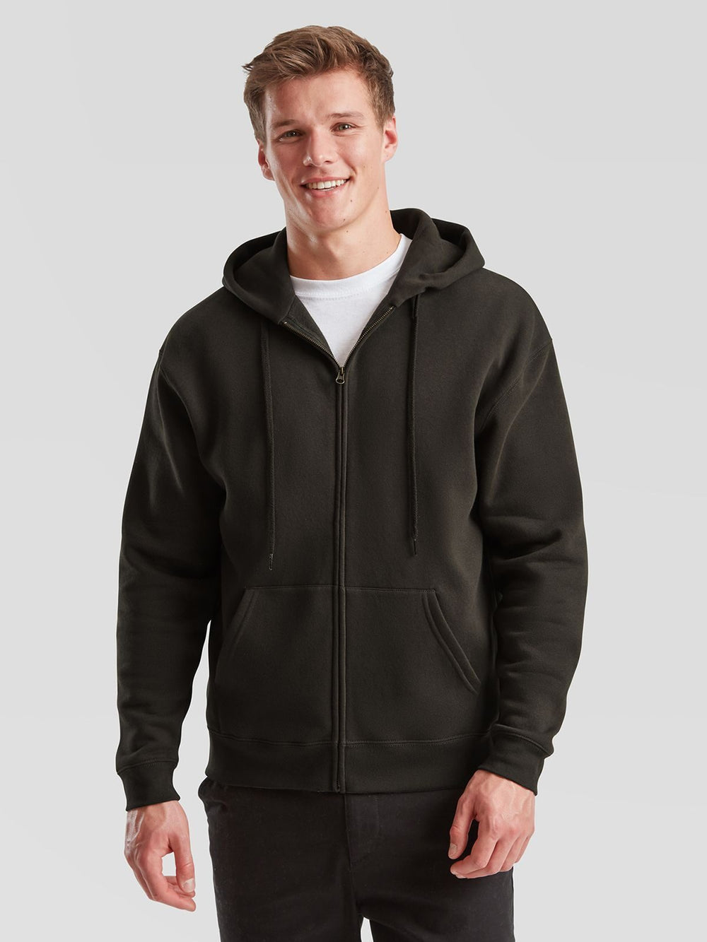 FELPA PREMIUM HOODED SWEAT JACKET - FRUIT OF THE LOOM fronte
