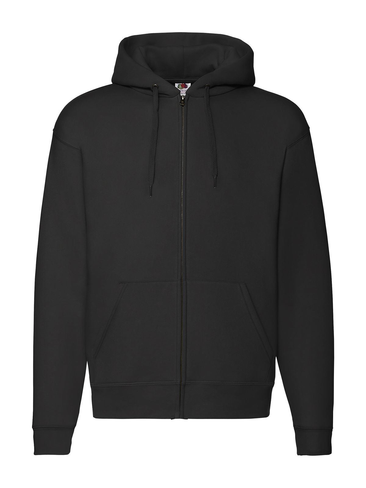FELPA PREMIUM HOODED SWEAT JACKET - FRUIT OF THE LOOMNero