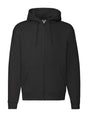 FELPA PREMIUM HOODED SWEAT JACKET - FRUIT OF THE LOOMNero
