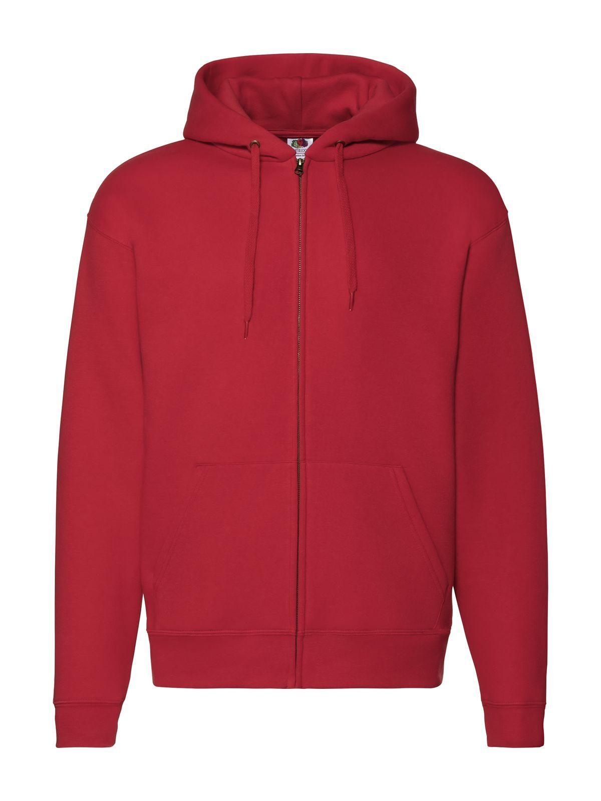FELPA PREMIUM HOODED SWEAT JACKET - FRUIT OF THE LOOMRosso