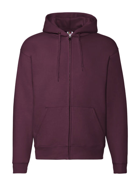 FELPA PREMIUM HOODED SWEAT JACKET - FRUIT OF THE LOOMBordeaux