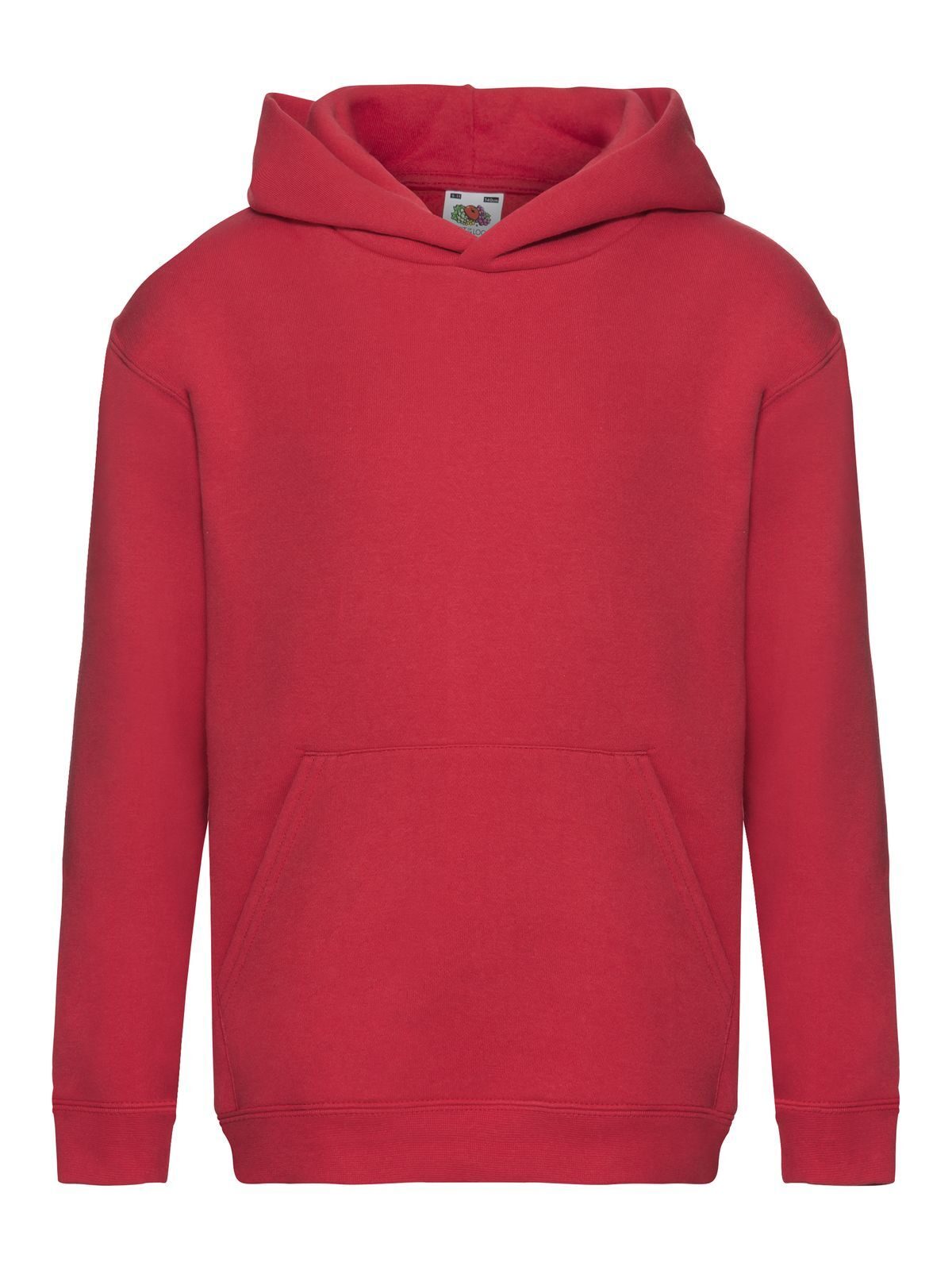 FELPA KIDS PREMIUM HOODED SWEAT - FRUIT OF THE LOOMRosso