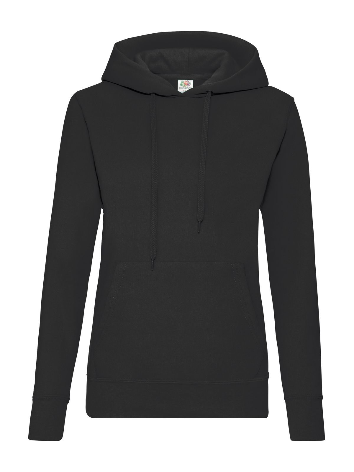 FELPA LADIES CLASSIC HOODED SWEAT - FRUIT OF THE LOOMNero