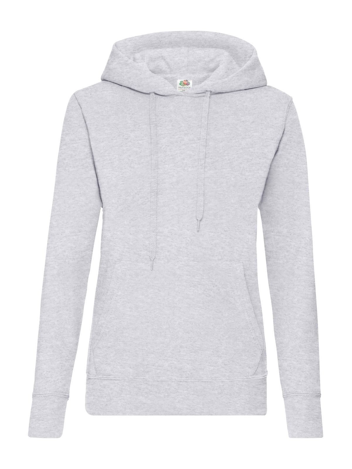 FELPA LADIES CLASSIC HOODED SWEAT - FRUIT OF THE LOOMGrigio Melange