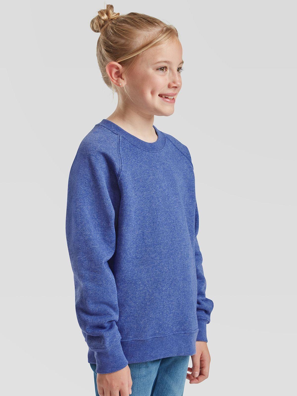 FELPA KIDS CLASSIC RAGLAN SWEAT - FRUIT OF THE LOOM laterale