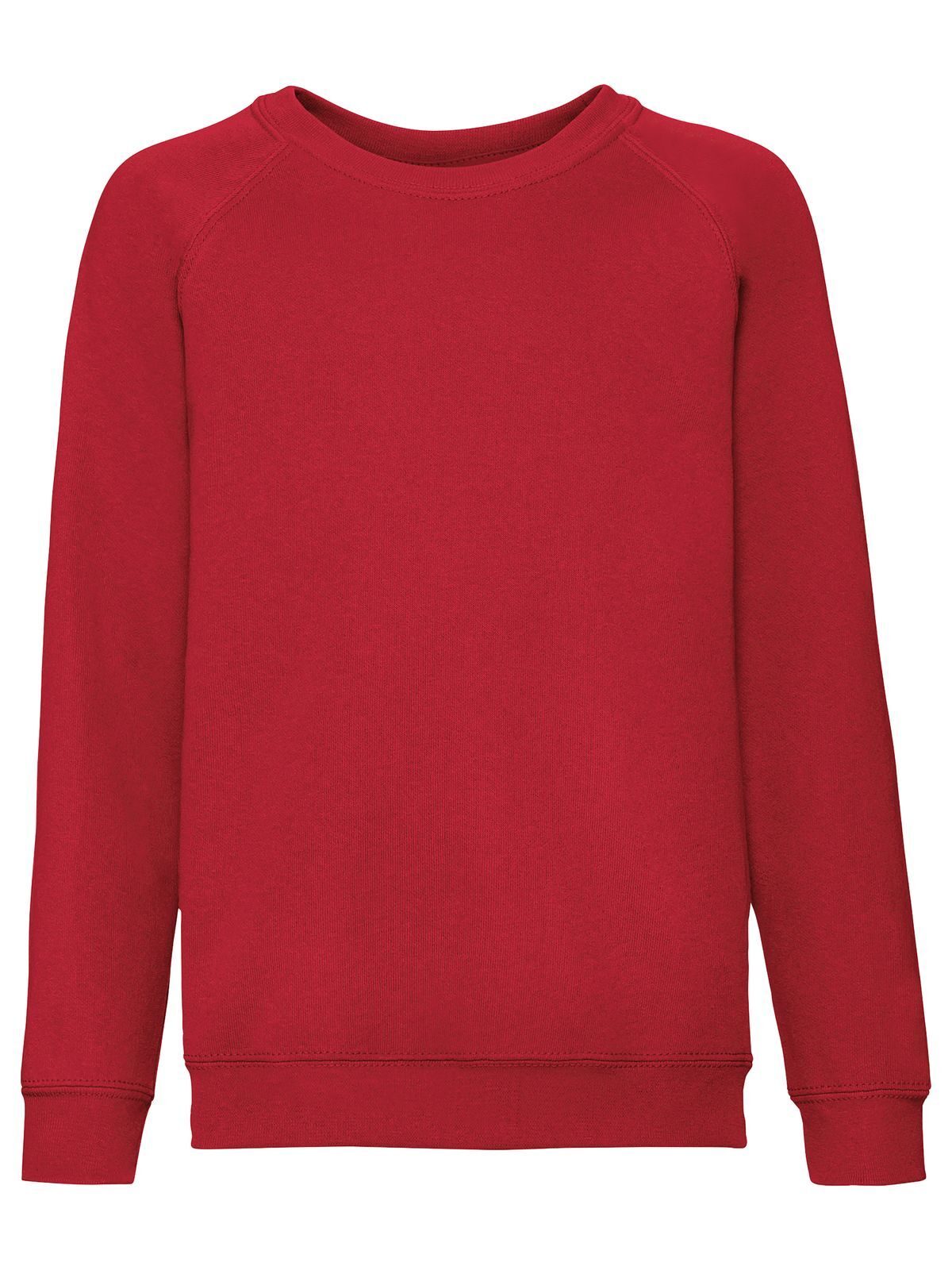 FELPA KIDS CLASSIC RAGLAN SWEAT - FRUIT OF THE LOOMRosso