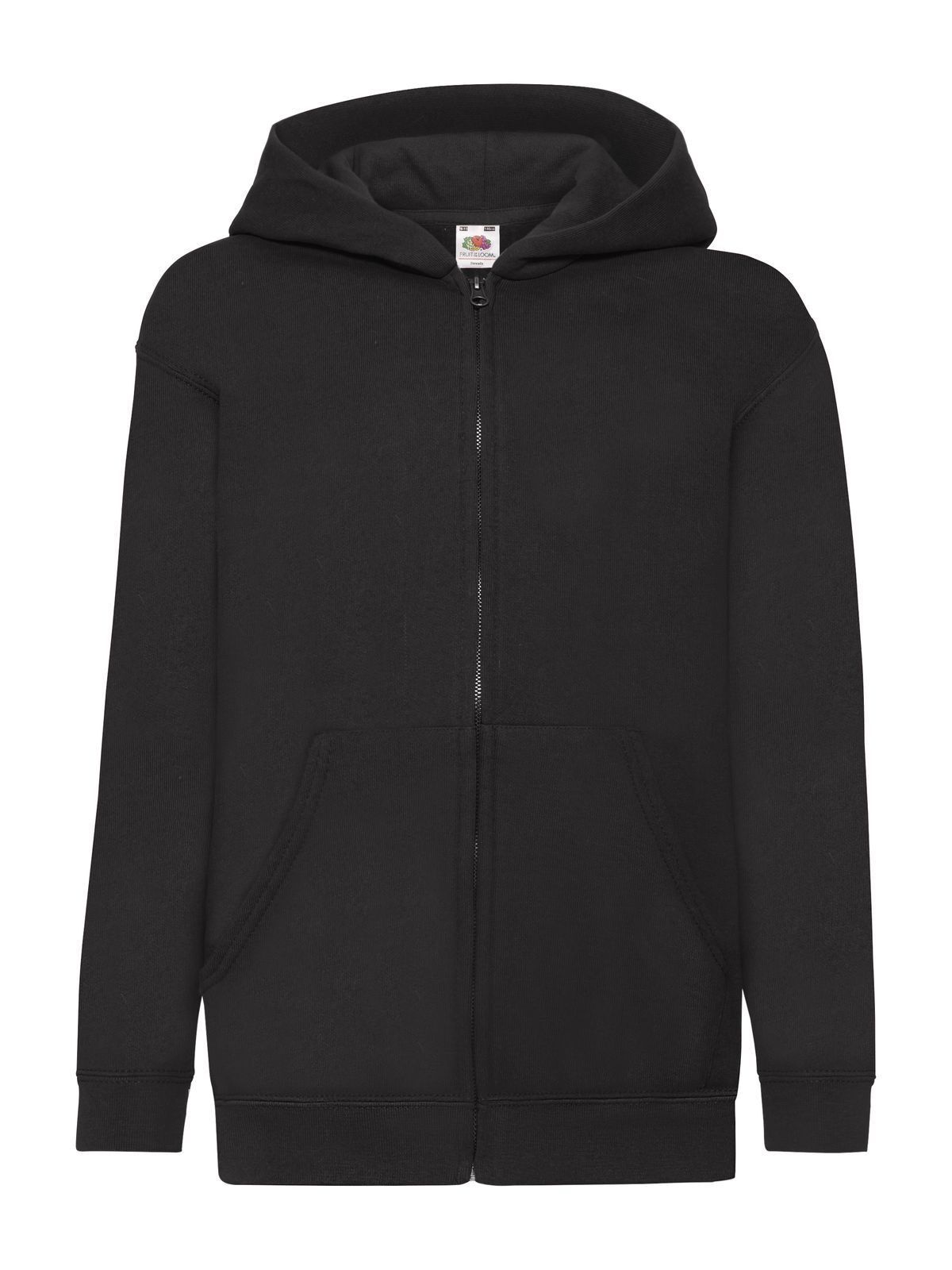FELPA KIDS CLASSIC HOODED SWEAT JACKET - FRUIT OF THE LOOMNero