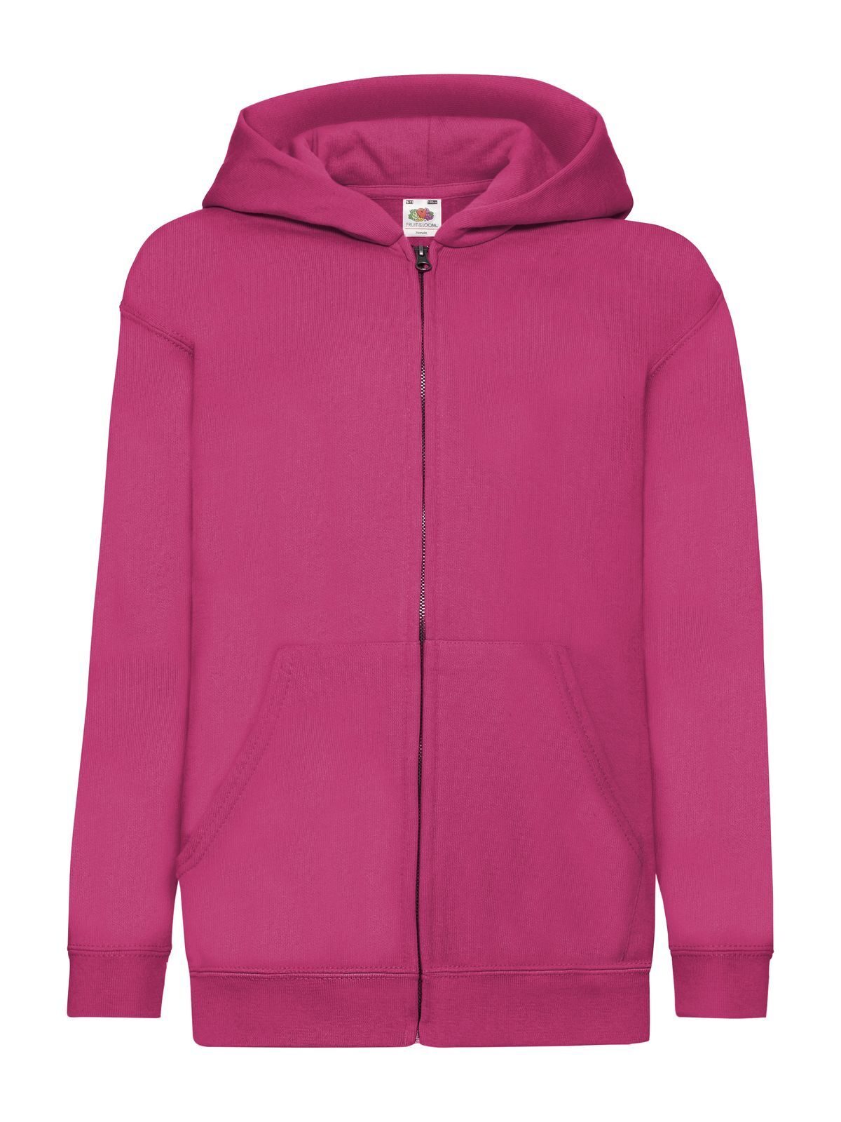 FELPA KIDS CLASSIC HOODED SWEAT JACKET - FRUIT OF THE LOOMFucsia