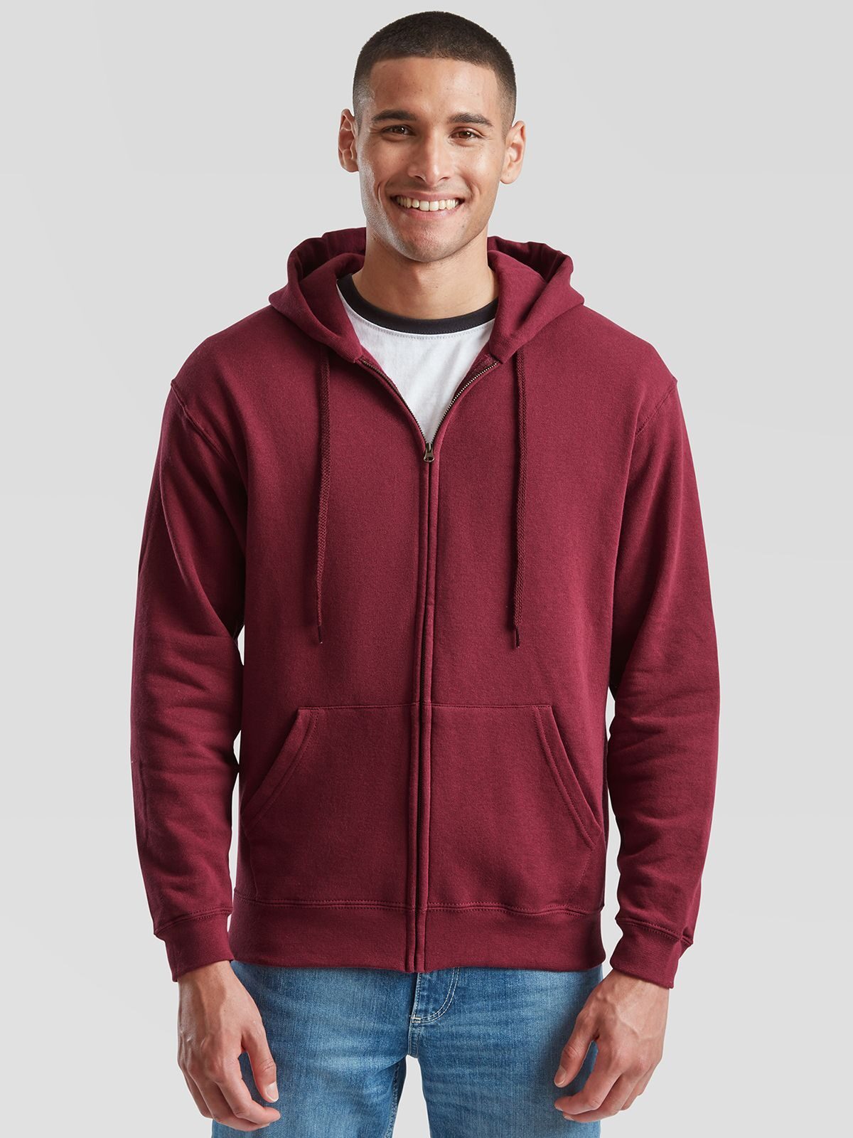 FELPA CLASSIC HOODED SWEAT JACKET - FRUIT OF THE LOOM fronte
