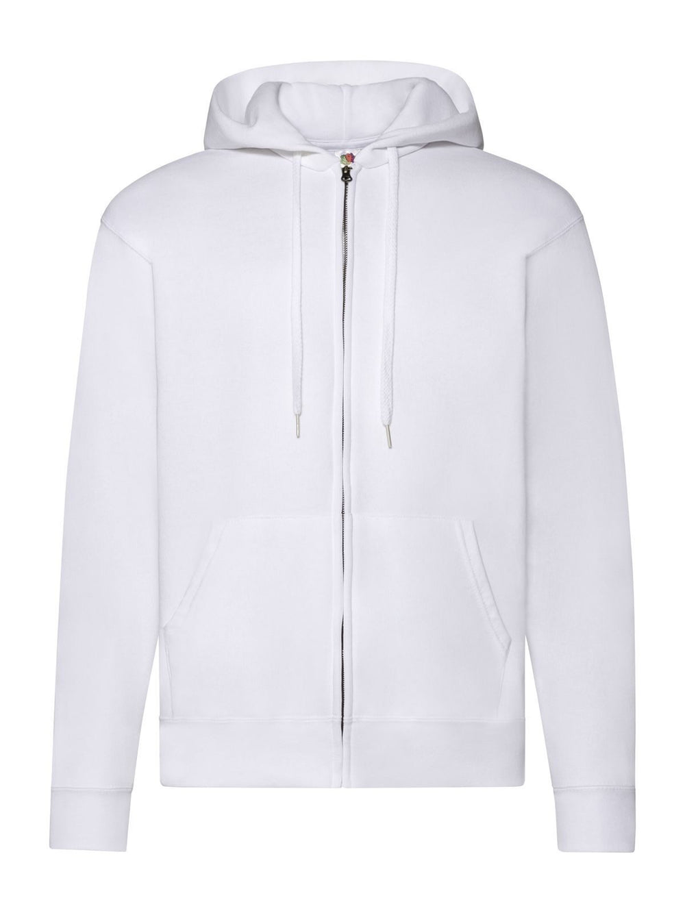 FELPA CLASSIC HOODED SWEAT JACKET - FRUIT OF THE LOOMBianco