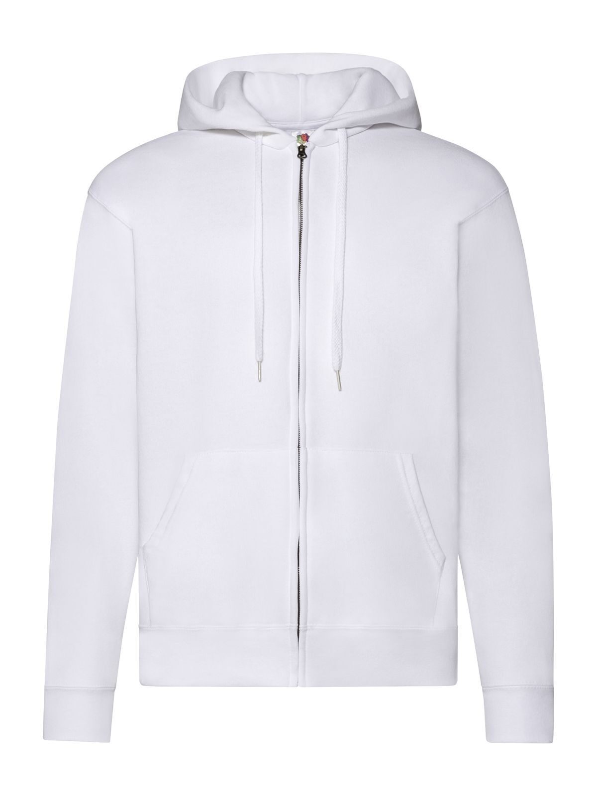 FELPA CLASSIC HOODED SWEAT JACKET - FRUIT OF THE LOOMBianco