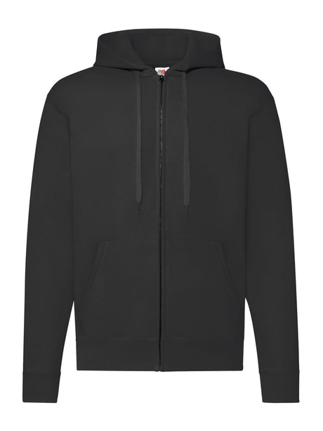 FELPA CLASSIC HOODED SWEAT JACKET - FRUIT OF THE LOOMNero