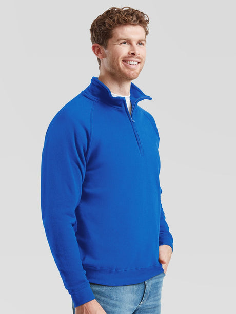 FELPA CLASSIC ZIP NECK SWEAT - FRUIT OF THE LOOM laterale