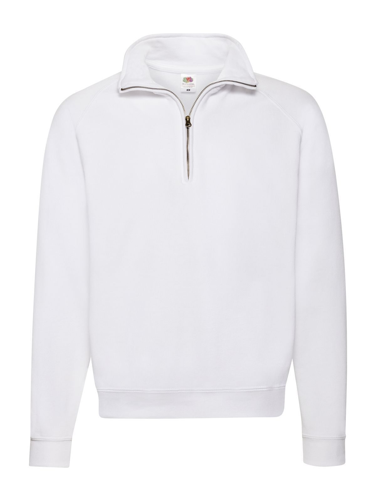 FELPA CLASSIC ZIP NECK SWEAT - FRUIT OF THE LOOMBianco