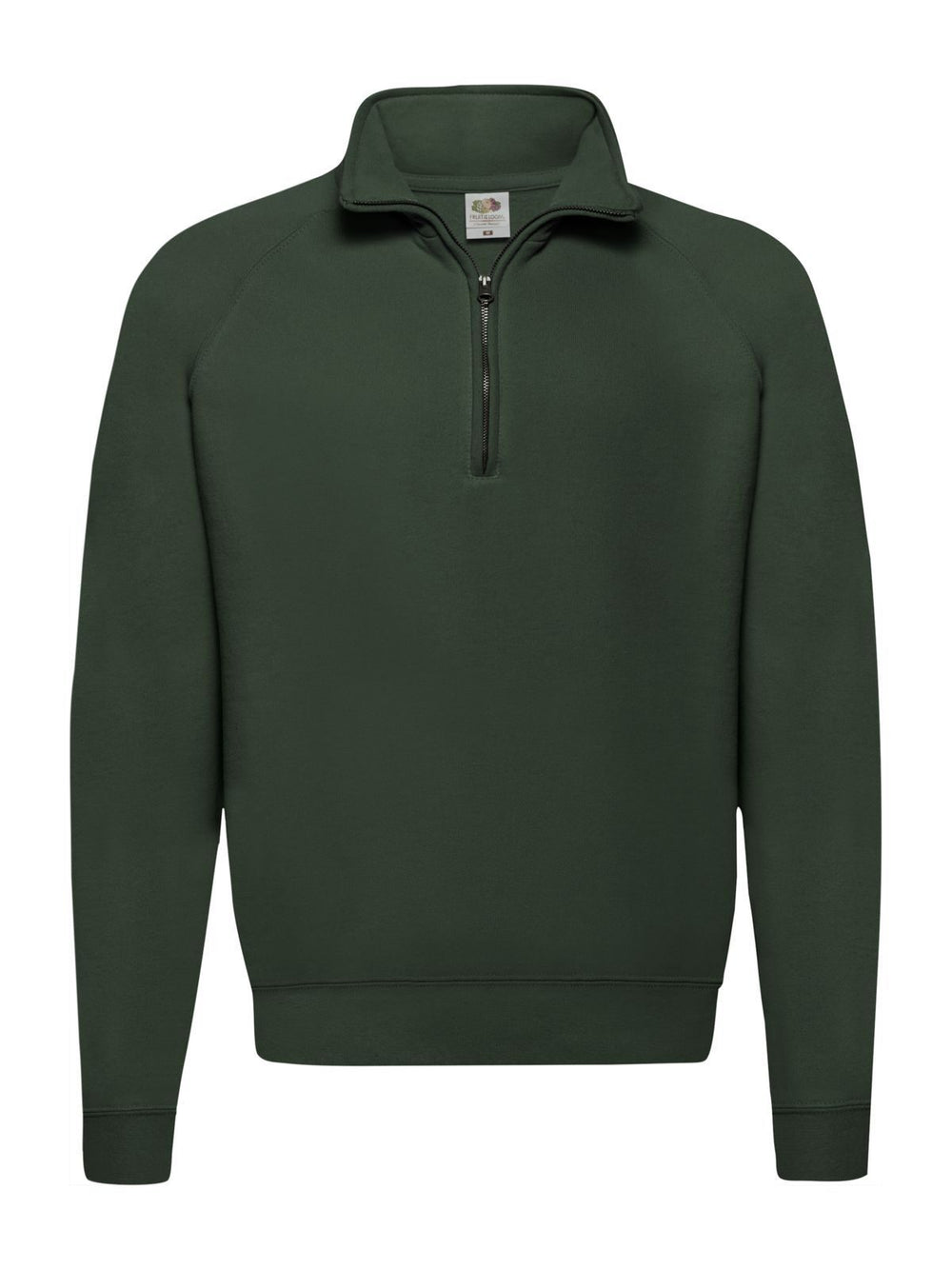 FELPA CLASSIC ZIP NECK SWEAT - FRUIT OF THE LOOMVerde Bottiglia