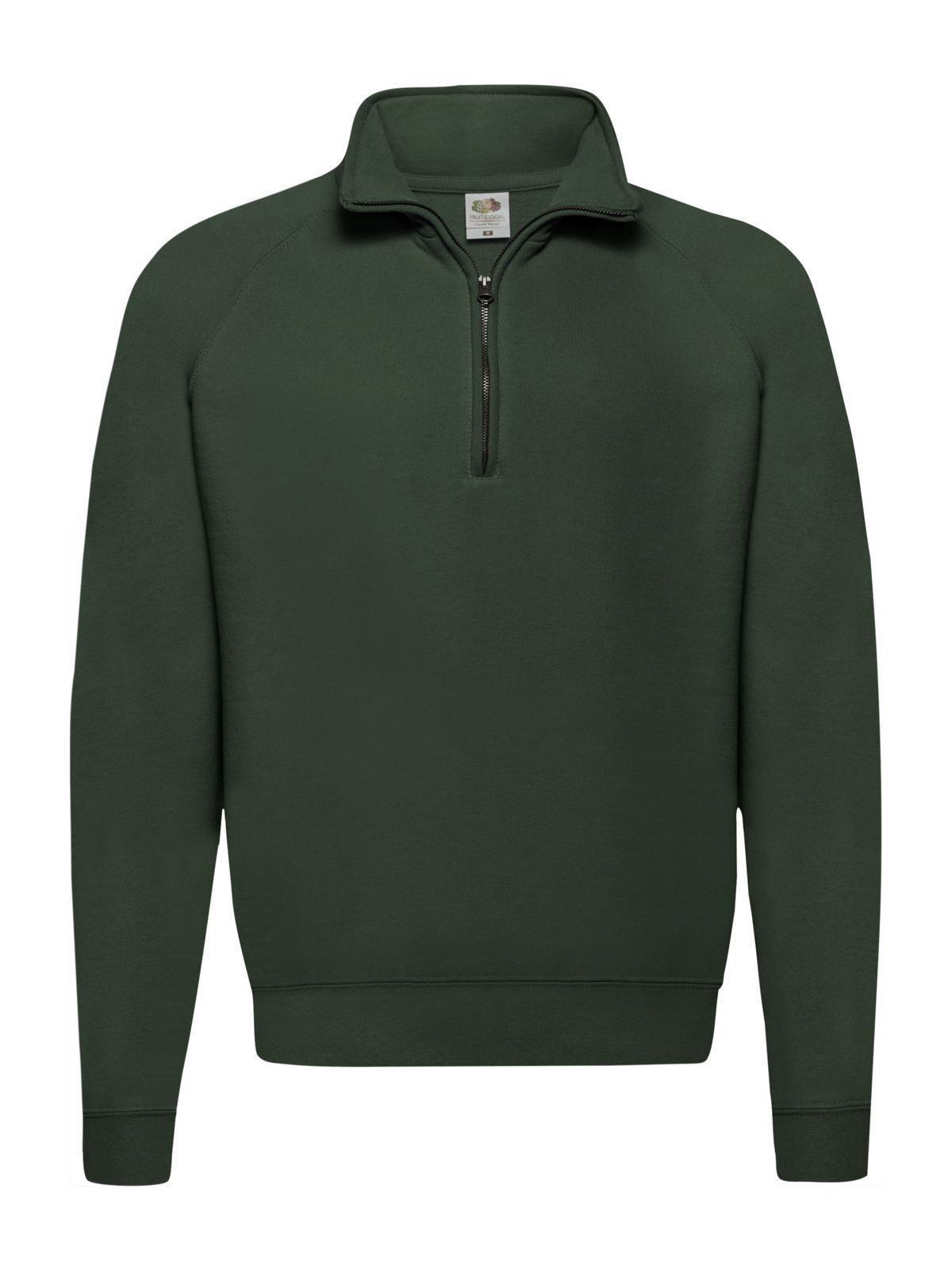 FELPA CLASSIC ZIP NECK SWEAT - FRUIT OF THE LOOMVerde Bottiglia