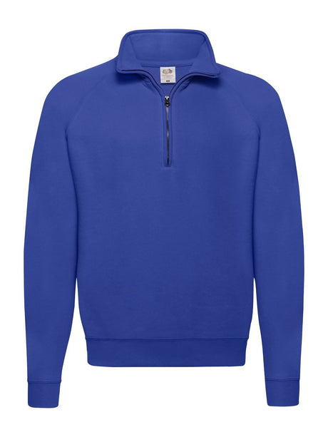 FELPA CLASSIC ZIP NECK SWEAT - FRUIT OF THE LOOMRoyal Blu