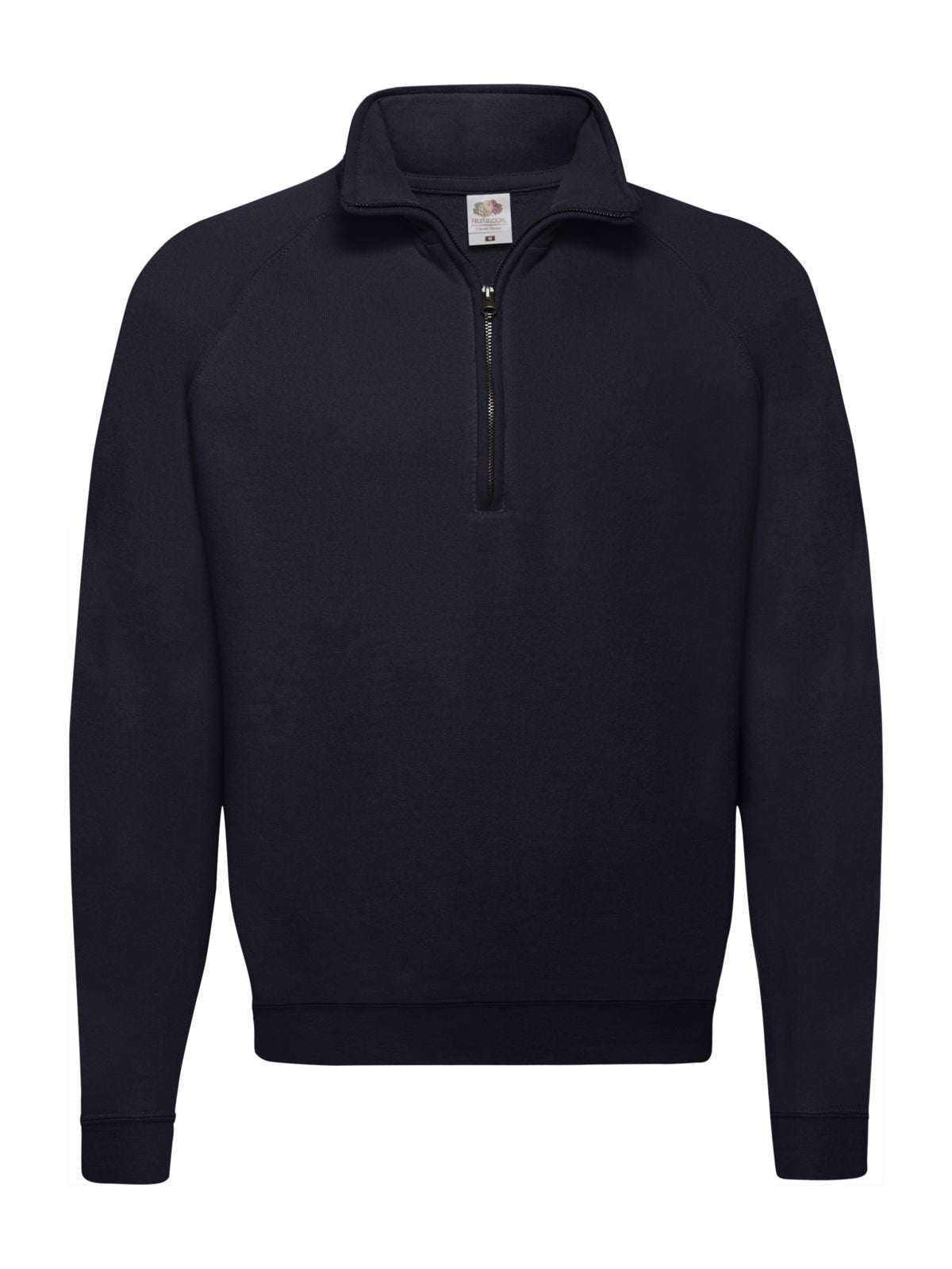 FELPA CLASSIC ZIP NECK SWEAT - FRUIT OF THE LOOMBlu Scuro