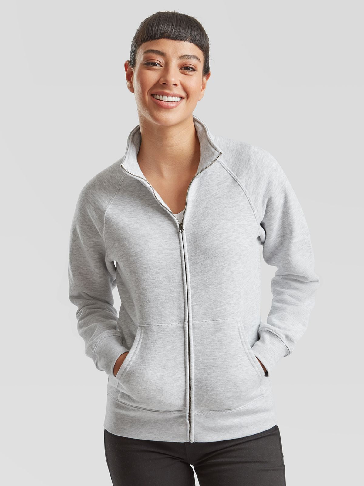 FELPA LADIES PREMIUM SWEAT JACKET - FRUIT OF THE LOOM fronte