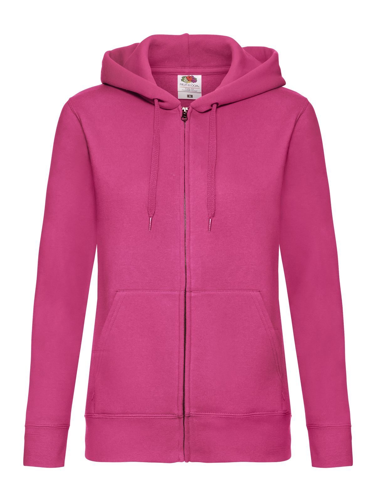FELPA LADIES PREMIUM HOODED SWEAT JACKET - FRUIT OF THE LOOMFucsia