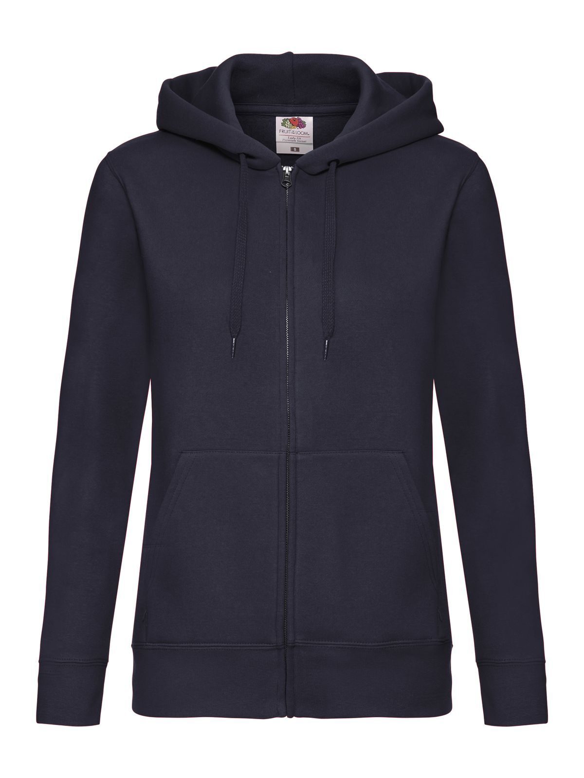 FELPA LADIES PREMIUM HOODED SWEAT JACKET - FRUIT OF THE LOOMBlu Scuro