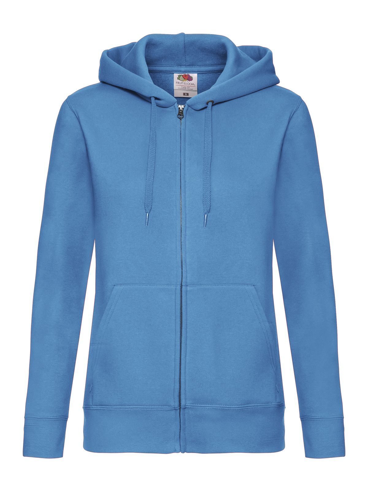 FELPA LADIES PREMIUM HOODED SWEAT JACKET - FRUIT OF THE LOOMAzzurro