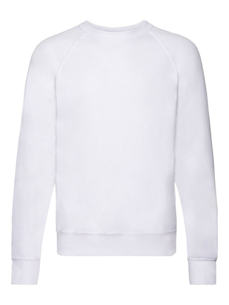 FELPA LIGHTWEIGHT RAGLAN SWEAT - FRUIT OF THE LOOMBianco