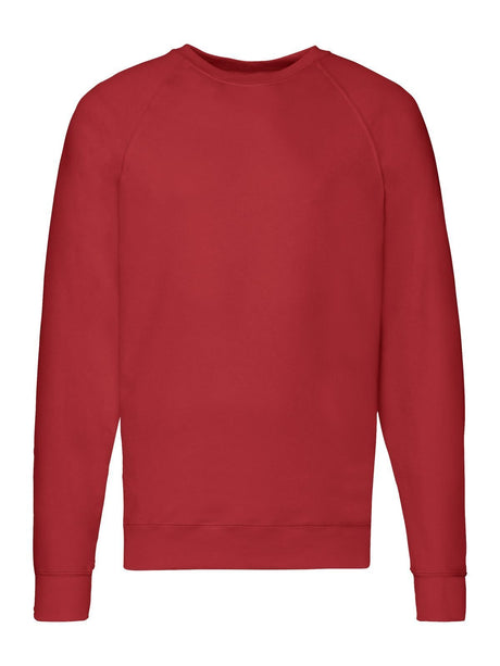FELPA LIGHTWEIGHT RAGLAN SWEAT - FRUIT OF THE LOOMRosso