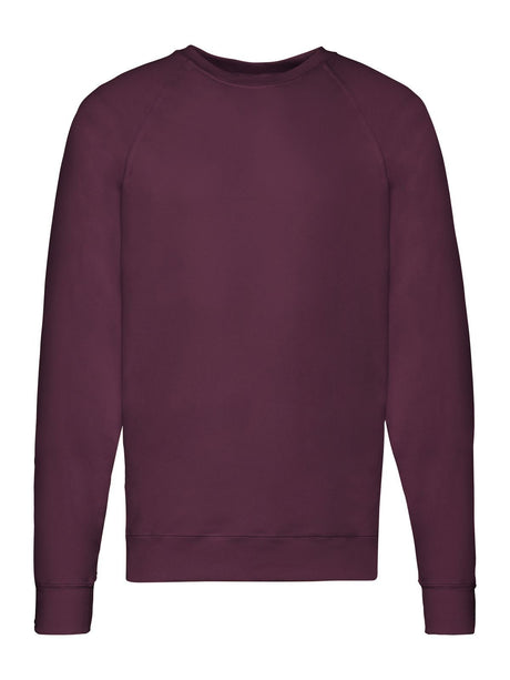 FELPA LIGHTWEIGHT RAGLAN SWEAT - FRUIT OF THE LOOMBordeaux