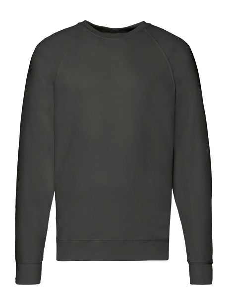 FELPA LIGHTWEIGHT RAGLAN SWEAT - FRUIT OF THE LOOMGrafite