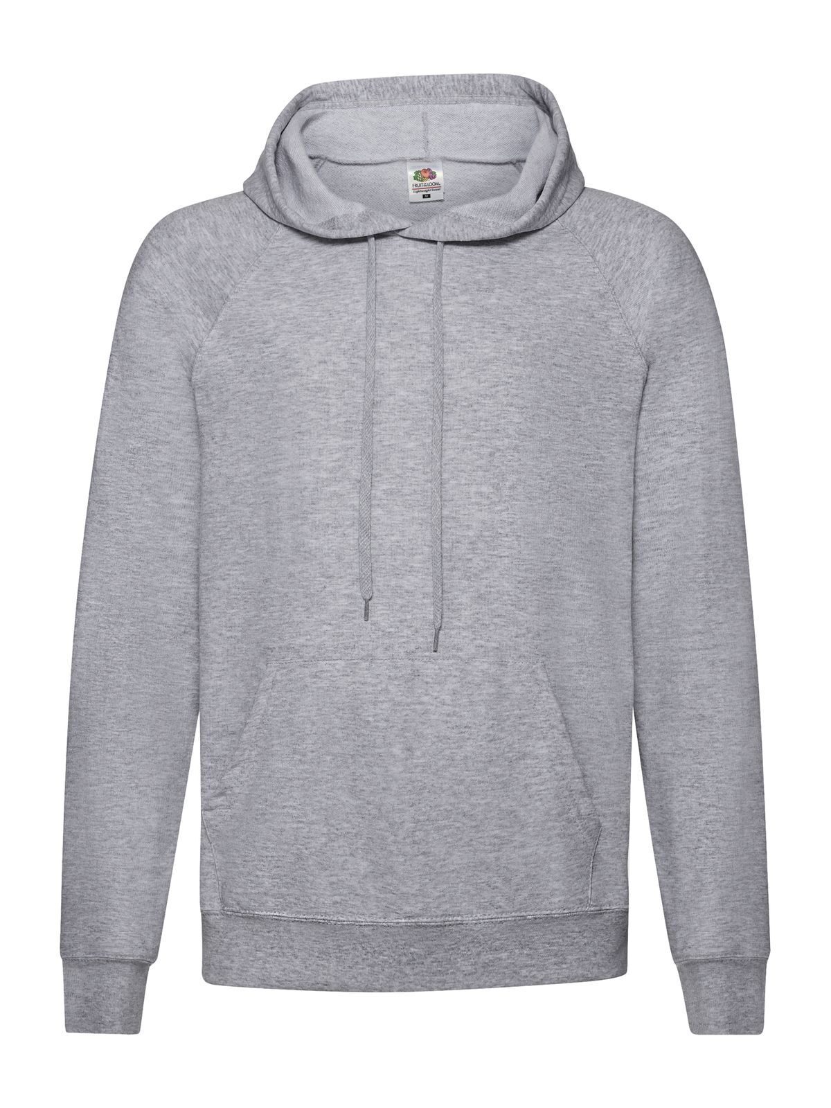 FELPA LIGHWEIGHT HODDED SWEAT - FRUIT OF THE LOOMGrigio Melange