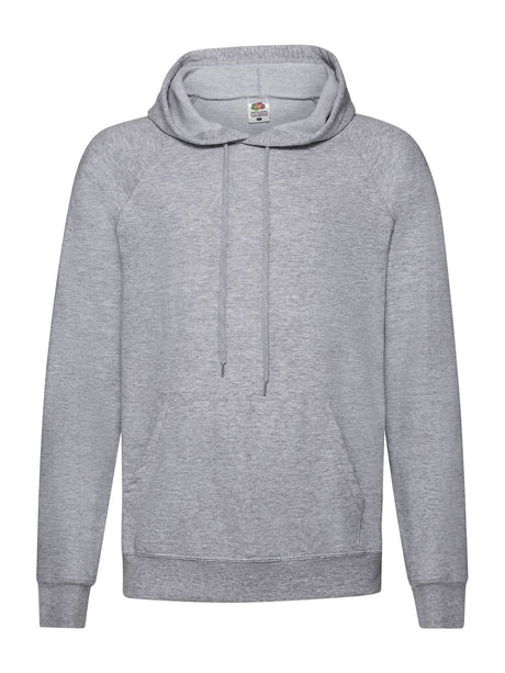 FELPA LIGHWEIGHT HODDED SWEAT - FRUIT OF THE LOOMGrigio Melange
