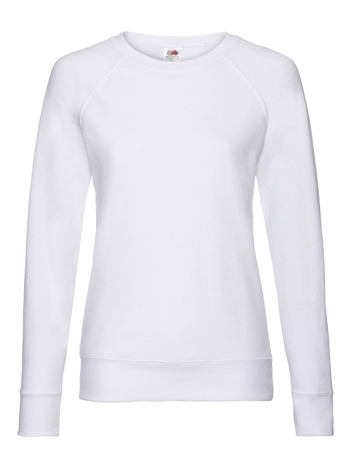 FELPA LADIES LIGHTWEIGHT RAGLAN SWEAT - FRUIT OF THE LOOMBianco