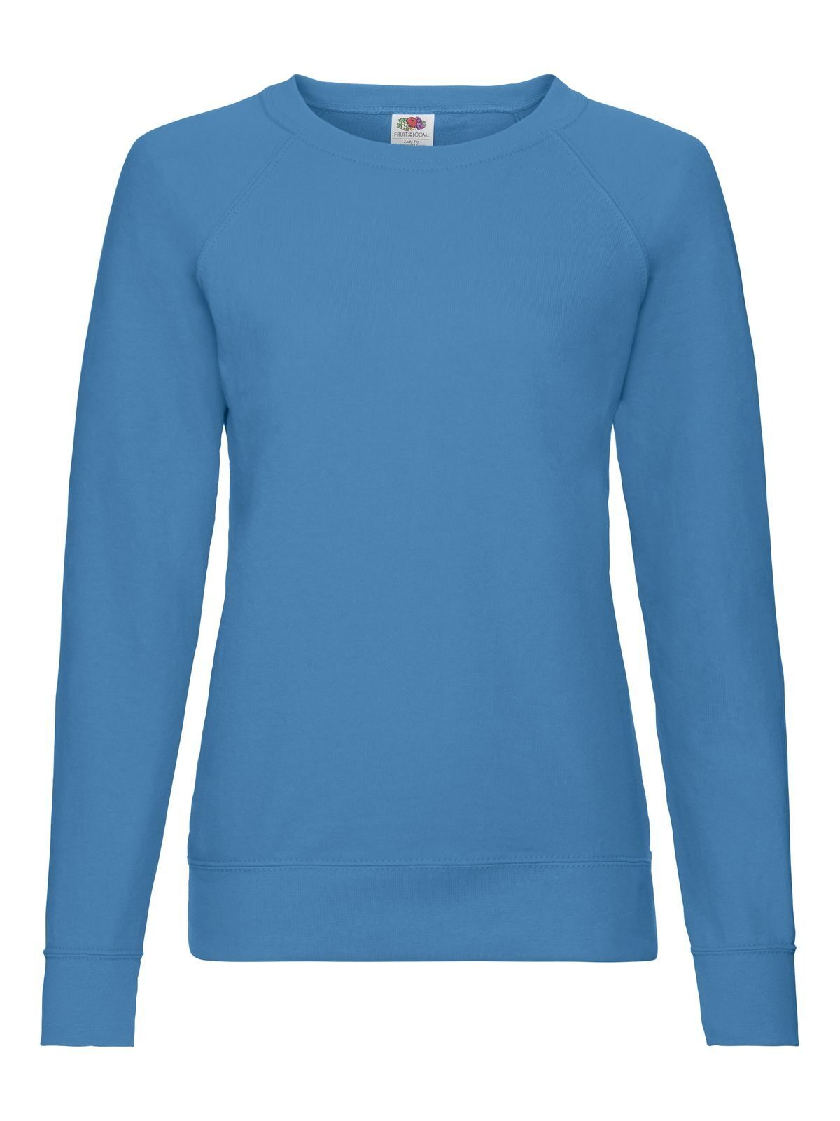 FELPA LADIES LIGHTWEIGHT RAGLAN SWEAT - FRUIT OF THE LOOMAzzurro