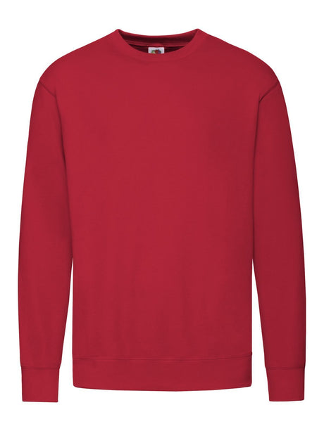 FELPA LIGHTWEIGHT SET-IN SWEAT - FRUIT OF THE LOOMRosso