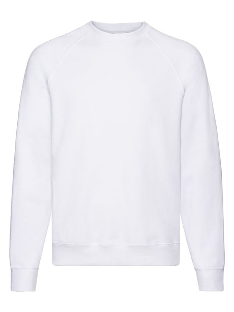 FELPA CLASSIC RAGLAN SWEAT - FRUIT OF THE LOOMBianco