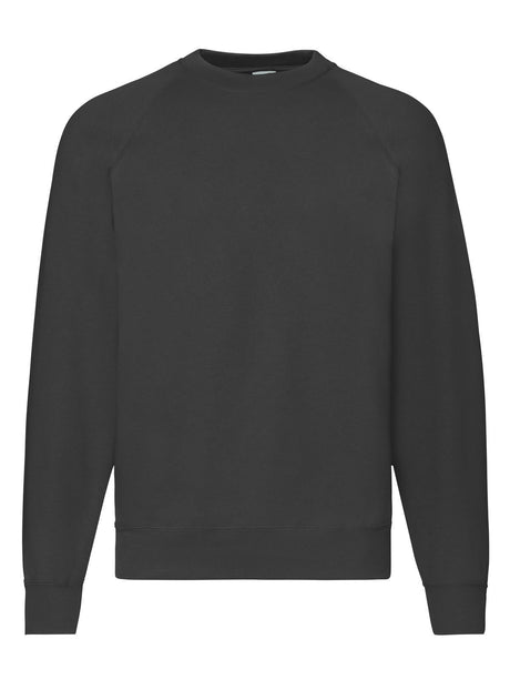 FELPA CLASSIC RAGLAN SWEAT - FRUIT OF THE LOOMNero