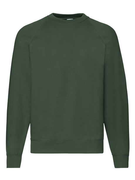 FELPA CLASSIC RAGLAN SWEAT - FRUIT OF THE LOOMVerde Bottiglia